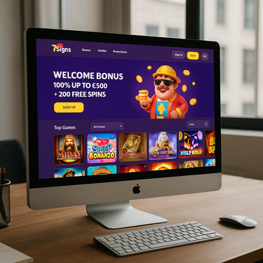 7Signs Casino - Design og brugeroplevelse - Desktop platform